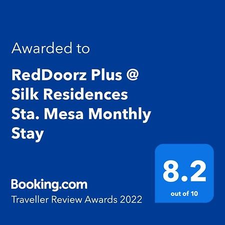 Reddoorz Plus @ Silk Residences Sta. Mesa Monthly Stay Manila Kültér fotó